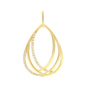 پلاک طلا طرح قطره کد P010