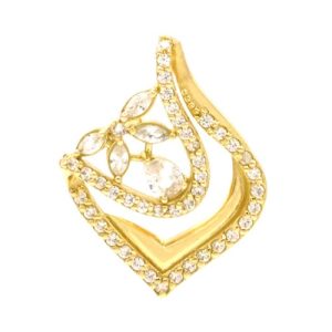 پلاک طلا نگین دار کد P012