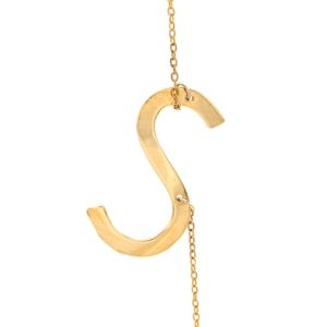 گردنبند طلا طرح S کد N056
