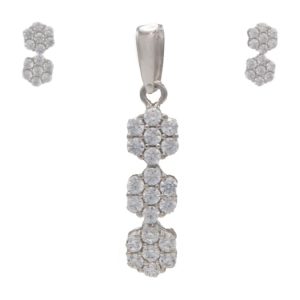 نیم ست پلاک و گوشواره طلا پیوه ژن کد S004