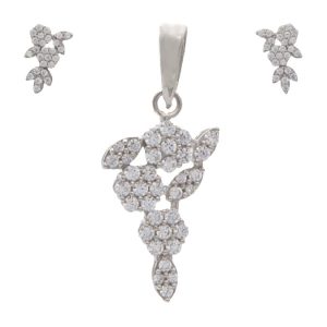 نیم ست پلاک و گوشواره طلا پیوه ژن کد S006