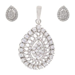 نیم ست پلاک و گوشواره طلا پیوه ژن کد S012