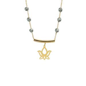گردنبند طلا طرح آتش کد N109