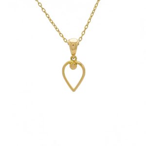 گردنبند طلا طرح اشک کد N192