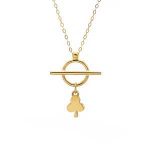 گردنبند طلا طرح برگ کد N169