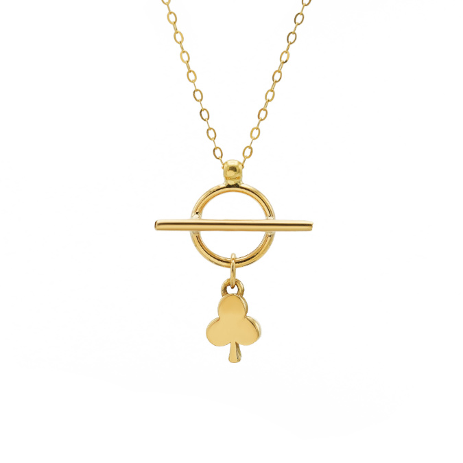 گردنبند طلا طرح برگ کد N169