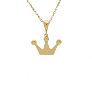 گردنبند طلا طرح تاج کد N188