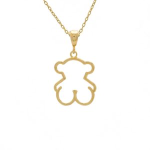 گردنبند طلا طرح خرس کد N190