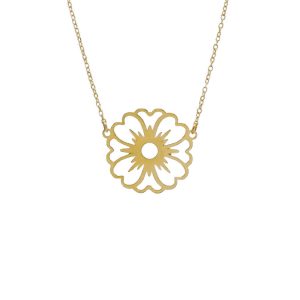 گردنبند طلا طرح گل کد N149