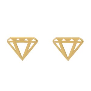 گوشواره طلا طرح الماس کد E019