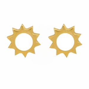 گوشواره طلا طرح خورشید کد E015
