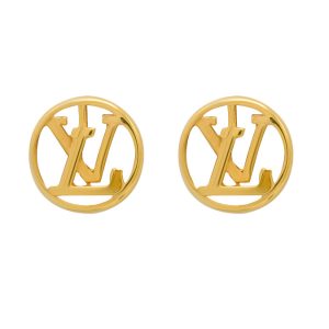 گوشواره طلا طرح لویی ویتون کد E012
