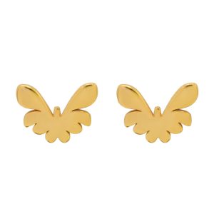 گوشواره طلا طرح پروانه کد E013