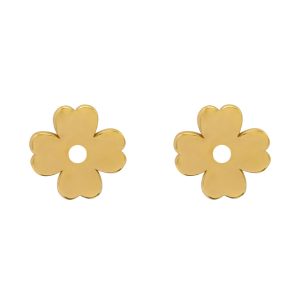 گوشواره طلا طرح گل کد E014