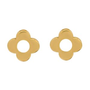 گوشواره طلا طرح گل کد E020